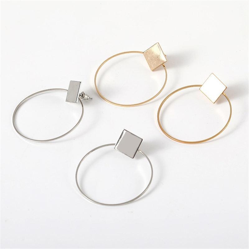 Simple Style Round Earrings Drop Earrings Crazy Feng Official Store