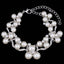 Simulated Pearl Jewelry Sets Bridal Jewelry Sets mecresh Official Store Silver Bracelets Clear
