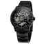 Skeleton Dial Copper Stainless Steel Strap Mechanical Watch For Men Mechanical Watches T-WINNER Official Store ALL BLACK SILVER