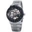 Skeleton Dial Copper Stainless Steel Strap Mechanical Watch For Men Mechanical Watches T-WINNER Official Store BLACK BLACK