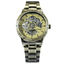 Skeleton Dial Copper Stainless Steel Strap Mechanical Watch For Men Mechanical Watches T-WINNER Official Store COPPER