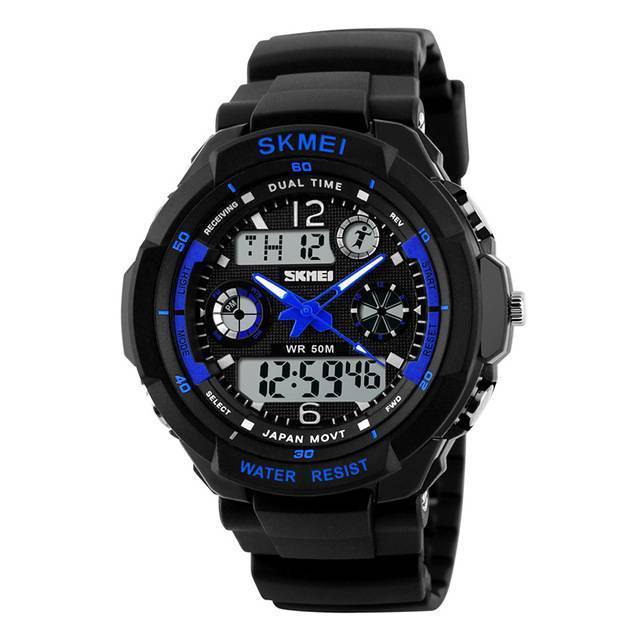 SKMEI Luxury Military Sports Wristwatch Sports Watches Skmei official store Blue