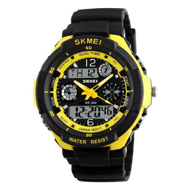 SKMEI Luxury Military Sports Wristwatch Sports Watches Skmei official store New Yellow