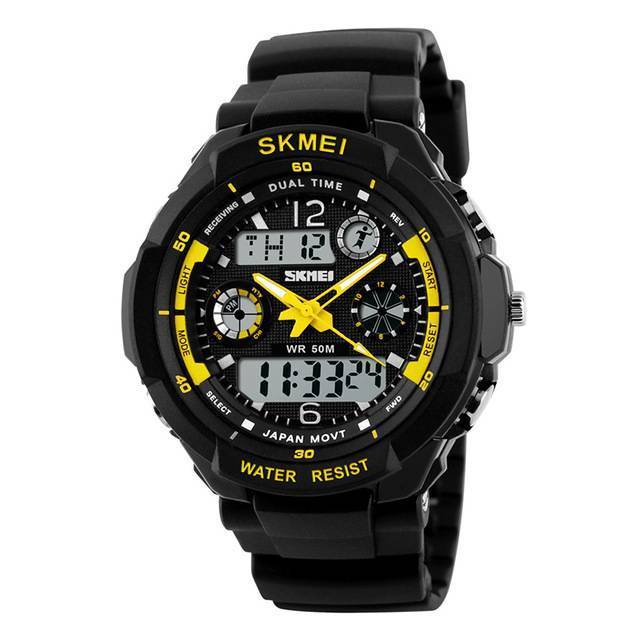 SKMEI Luxury Military Sports Wristwatch Sports Watches Skmei official store Yellow