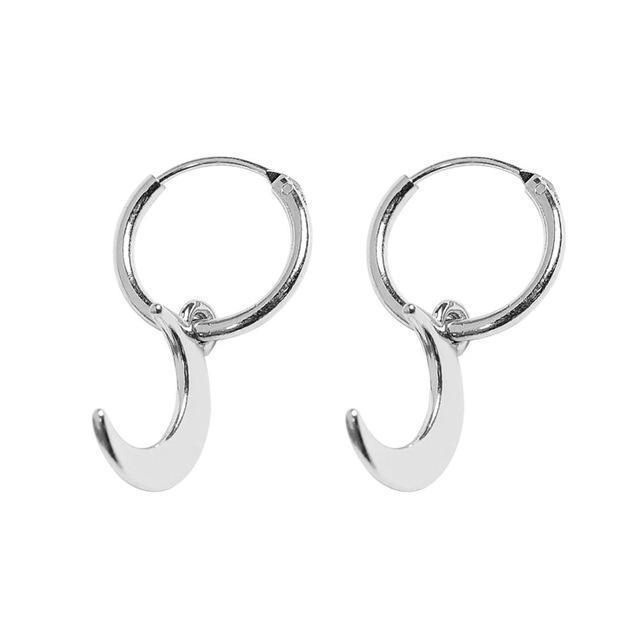 Small Hoop Earrings Hoop Earrings ArtiLady Jewelry (Stylish Designer Brand) E7888 Clear