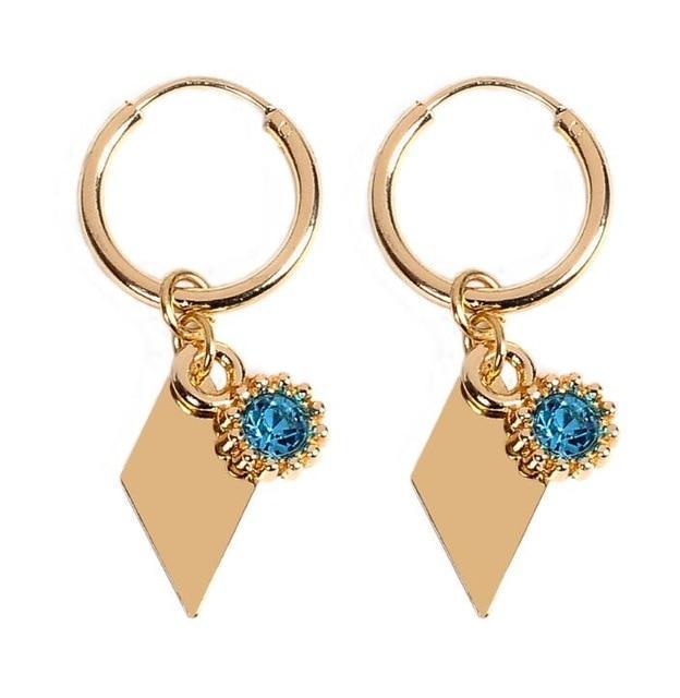 Small Hoop Earrings Hoop Earrings ArtiLady Jewelry (Stylish Designer Brand) E8048 Clear