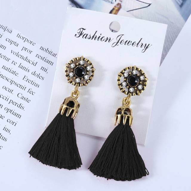 Small Tassel Face Fringed Earrings Drop Earrings XP Official Store