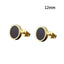 Solid Round Shaped Big Stud Earrings For Unisex Use Stud Earrings Top Gift 12MM12
