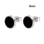 Solid Round Shaped Big Stud Earrings For Unisex Use Stud Earrings Top Gift 6MM