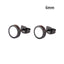 Solid Round Shaped Big Stud Earrings For Unisex Use Stud Earrings Top Gift 6MM5