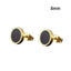 Solid Round Shaped Big Stud Earrings For Unisex Use Stud Earrings Top Gift 8MM10