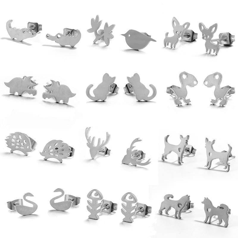 Stainless Steel Animal Stud Earrings Stud Earrings Shine Lives Store