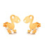 Stainless Steel Animal Stud Earrings Stud Earrings Shine Lives Store Golden Raptors