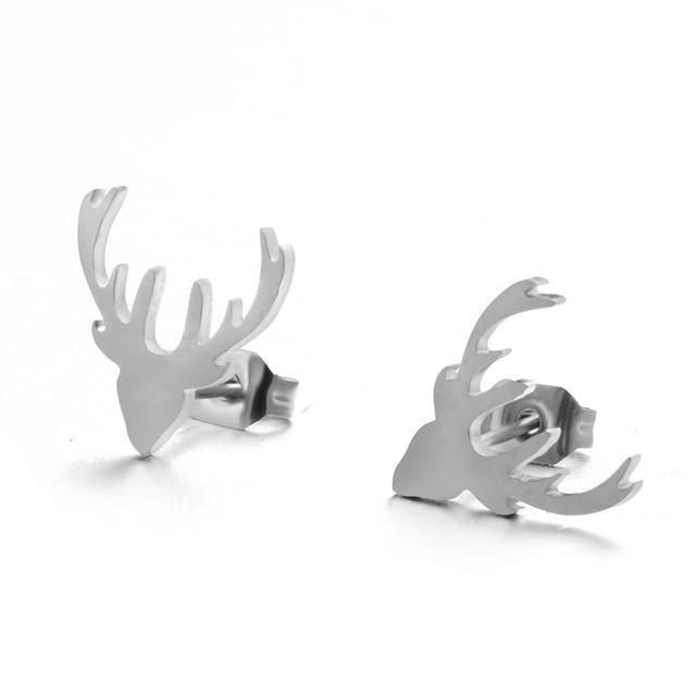 Stainless Steel Animal Stud Earrings Stud Earrings Shine Lives Store Silver Bucks