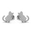 Stainless Steel Animal Stud Earrings Stud Earrings Shine Lives Store Silver Cat