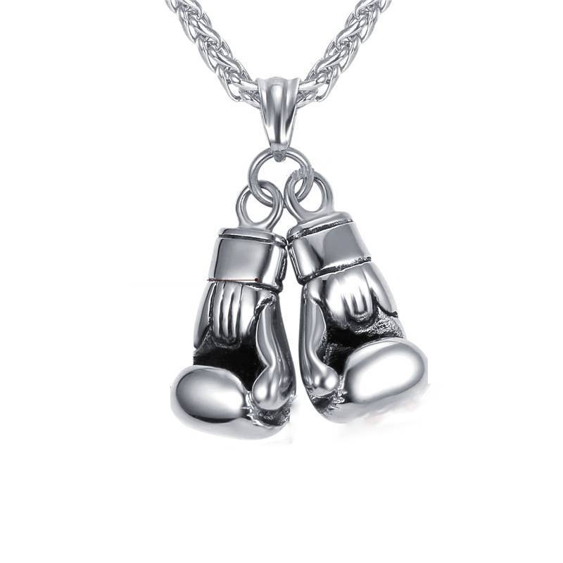 Stainless Steel Boxing Glove Necklace for Men Pendant Necklaces U 7 Official Store