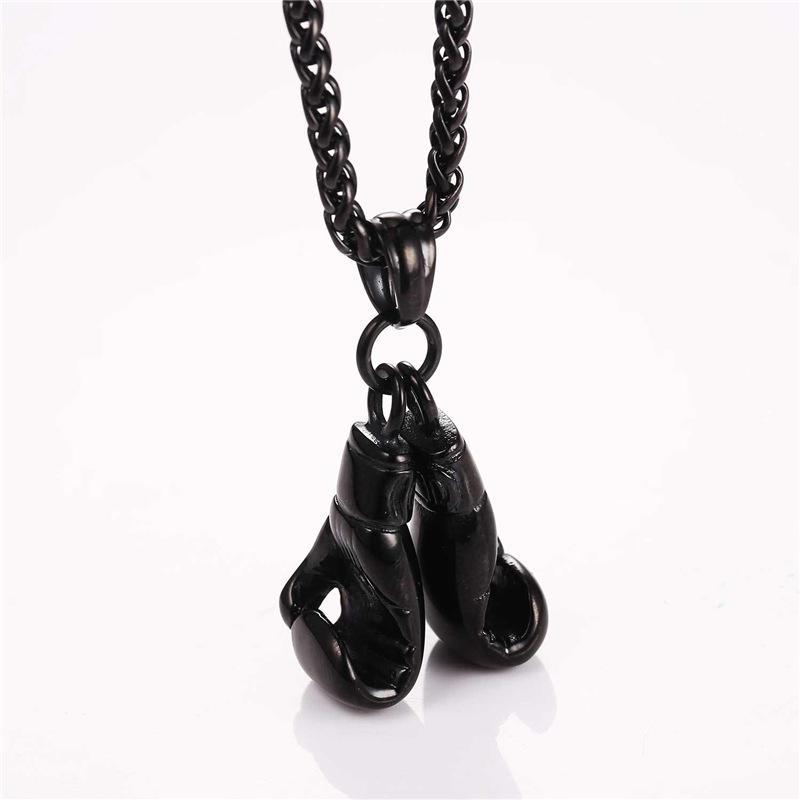 Stainless Steel Boxing Glove Necklace for Men Pendant Necklaces U 7 Official Store