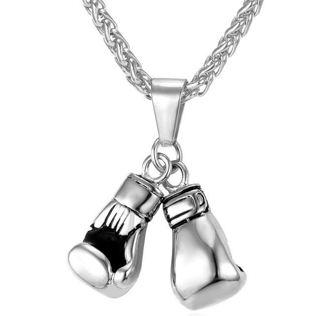Stainless Steel Boxing Glove Necklace for Men Pendant Necklaces U 7 Official Store Stainless Steel China