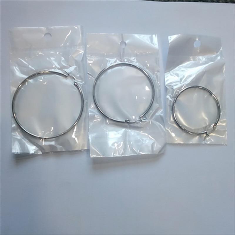 Stainless Steel Circle Hoop Earrings Hoop Earrings LUXUSTEEL Official Store gold 15mm