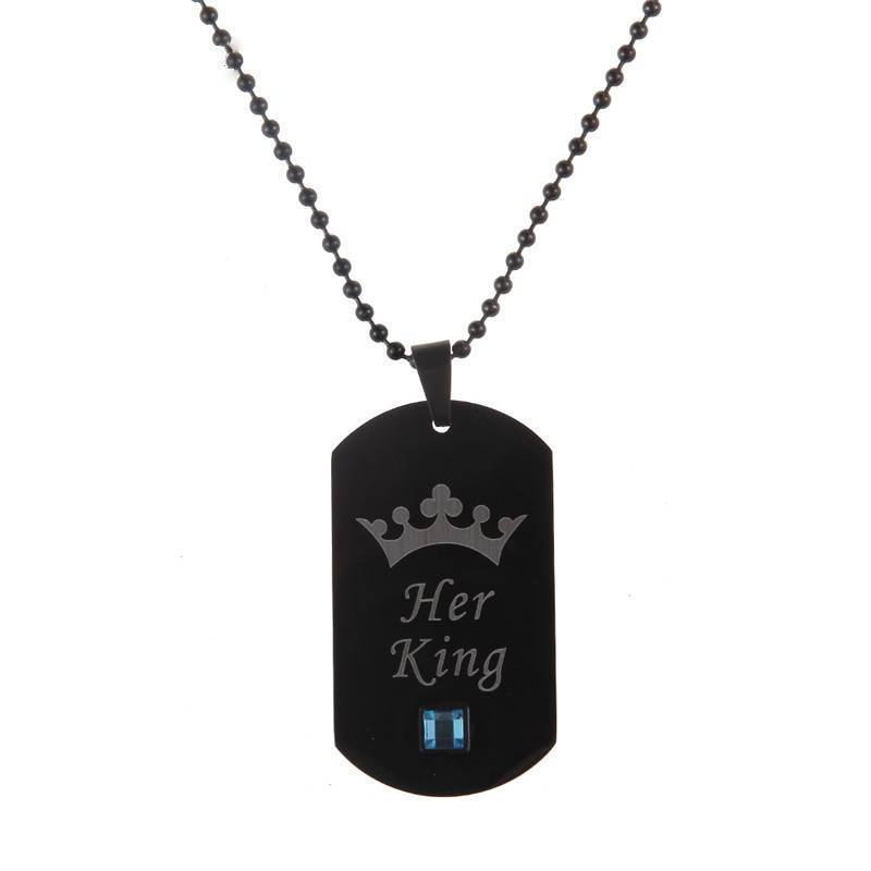 Stainless Steel Couple Necklace Pendant Necklaces subeads Store