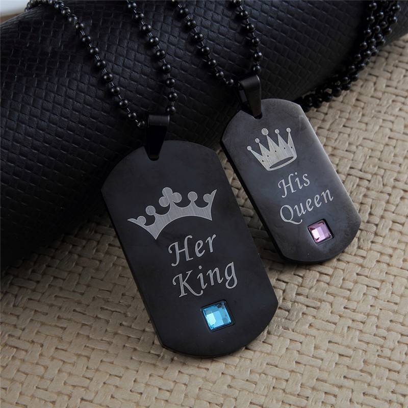 Stainless Steel Couple Necklace Pendant Necklaces subeads Store