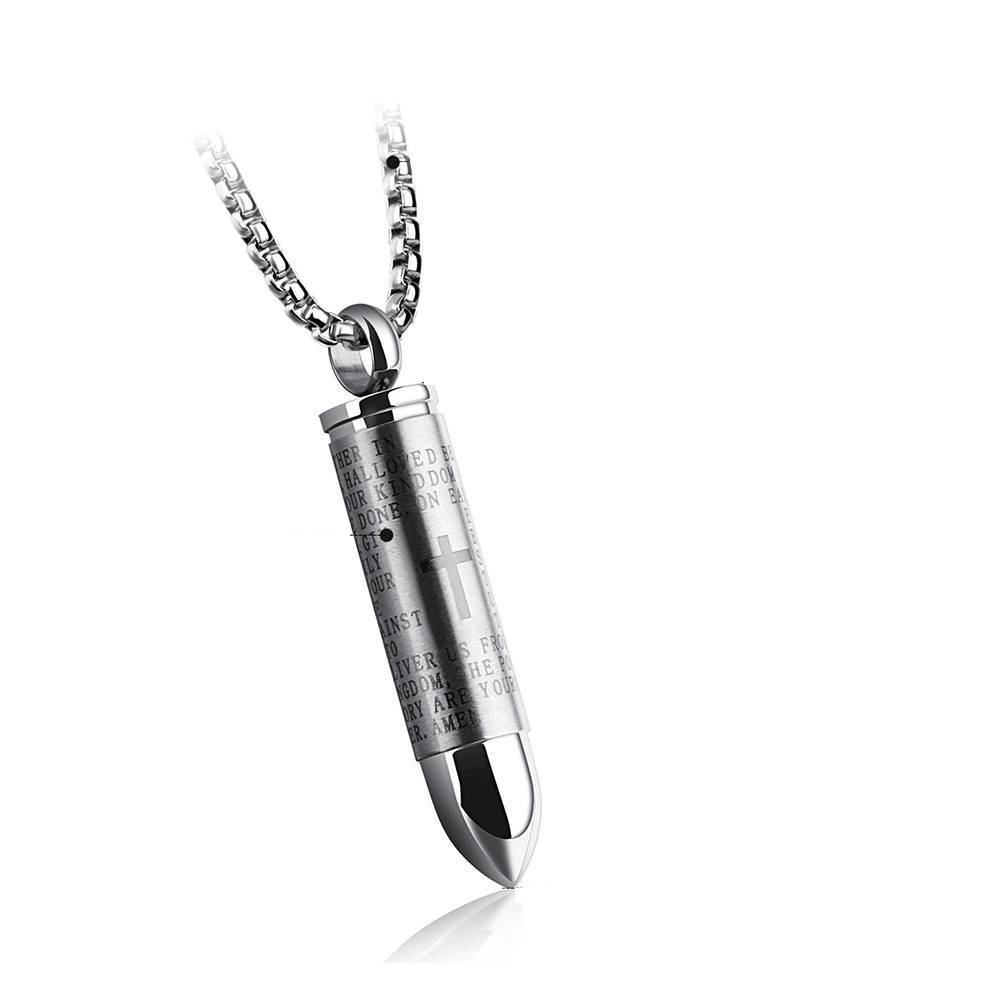 Stainless Steel Cross Bullet Necklace Pendant Necklaces Darshion Trendy Store