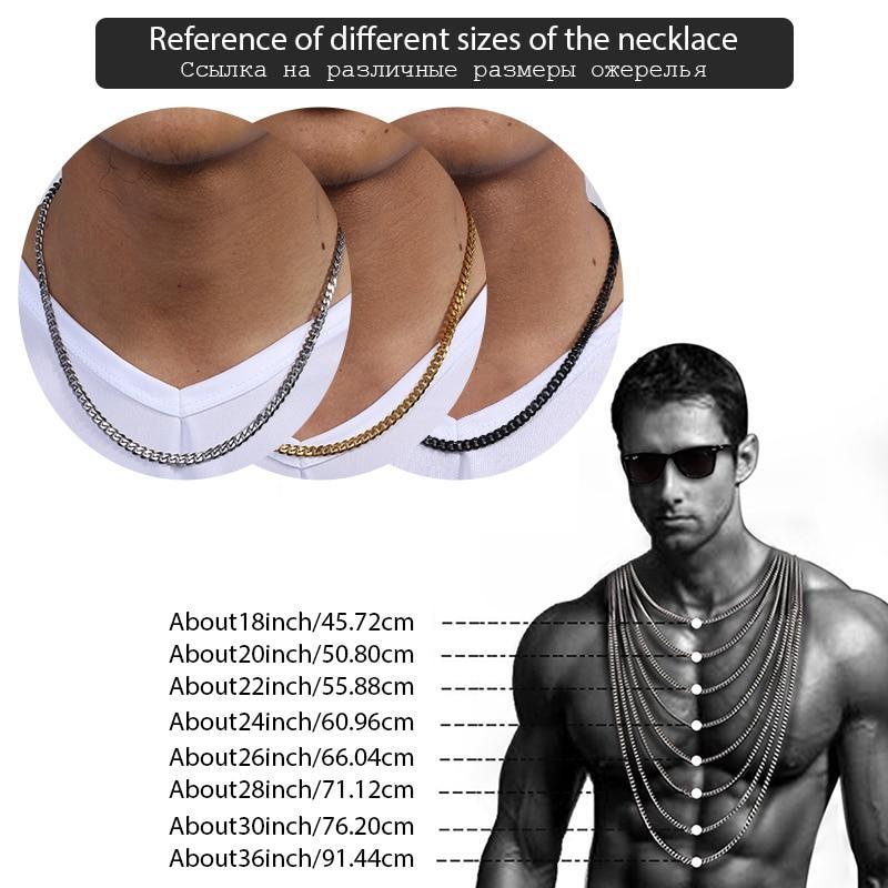 Stainless Steel Cuban Chain Necklace Chain Necklaces Davieslee Franchised Store