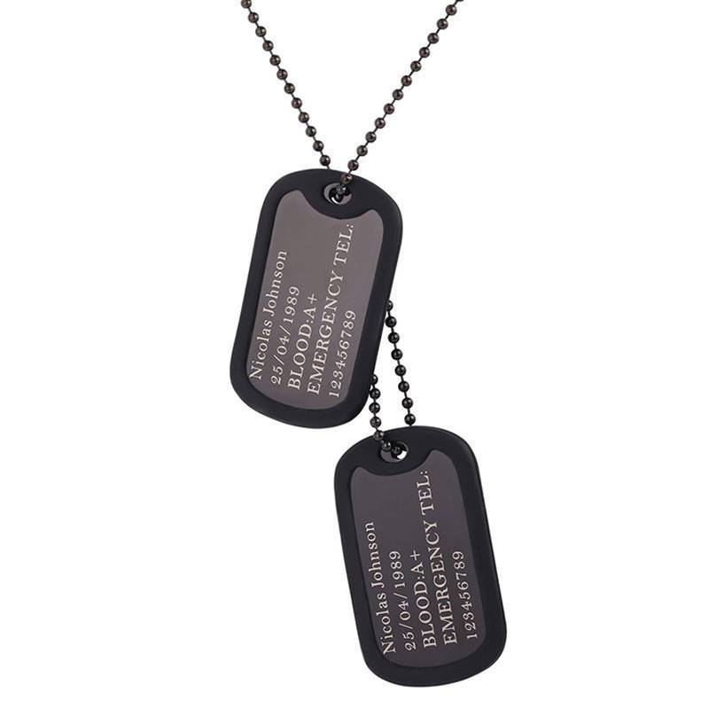 Stainless Steel Custom Engraved Tag Necklaces Pendant Necklaces U 7 Official Store
