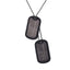 Stainless Steel Custom Engraved Tag Necklaces Pendant Necklaces U 7 Official Store Black Gun Plated No Personalization