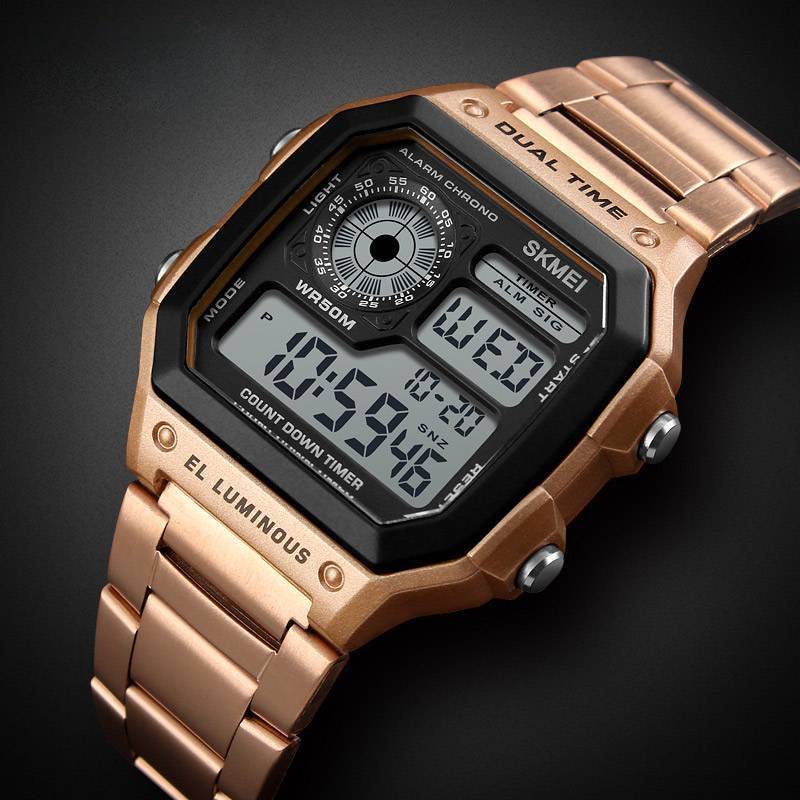 Stainless Steel Digital Waterproof Watch Digital Watches Skmei Skmei Professional Watch Store