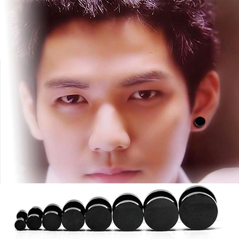 Stainless Steel Earrings with Barbell Design Stud Earrings Alisouy fashionstyle Store 6 mm Silver