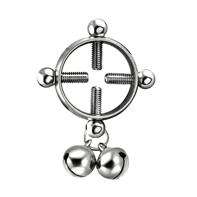 Stainless Steel Fake Piercing Nipple Ring Jewelry Body Jewelry exquisite seconds Machine Store Silver