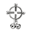 Stainless Steel Fake Piercing Nipple Ring Jewelry Body Jewelry exquisite seconds Machine Store Silver