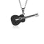 Stainless Steel Guitar Necklace for Men Pendant Necklaces HIP Official Store Black