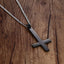 Stainless Steel Inverted Cross Necklace Pendant Necklaces VNOX official store