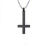 Stainless Steel Inverted Cross Necklace Pendant Necklaces VNOX official store