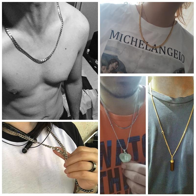 Stainless Steel Men’s Chain Necklace Chain Necklaces Davieslee Store
