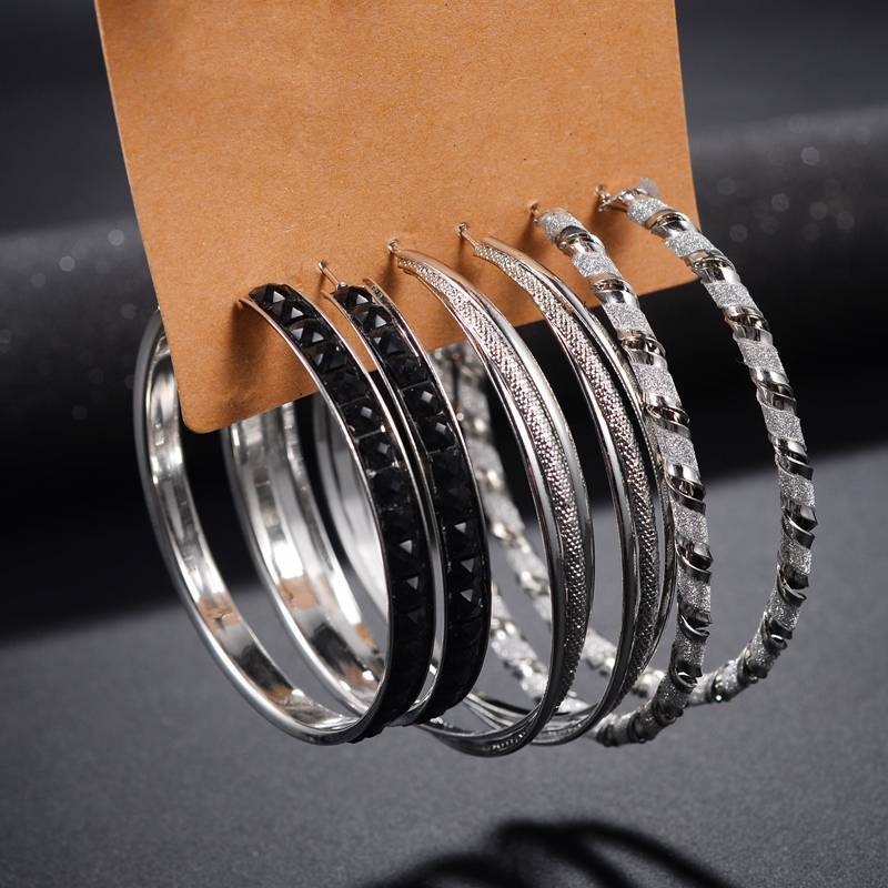 Stainless Steel Nickel Free Earrings Hoop Earrings YIWU DANZE Fashion Jewelry 4