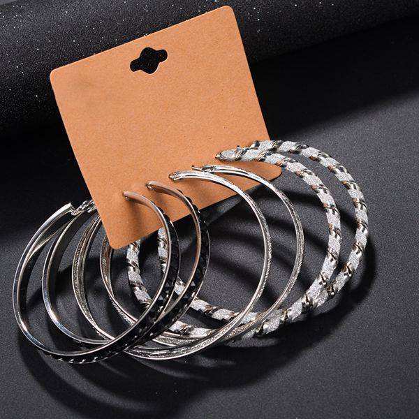 Stainless Steel Nickel Free Earrings Hoop Earrings YIWU DANZE Fashion Jewelry 4 E0618 Hoop Earrings