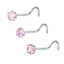 Stainless Steel Nose Stud Piercing Body Jewelry Body Jewelry Aoede Jewellery Store Pink