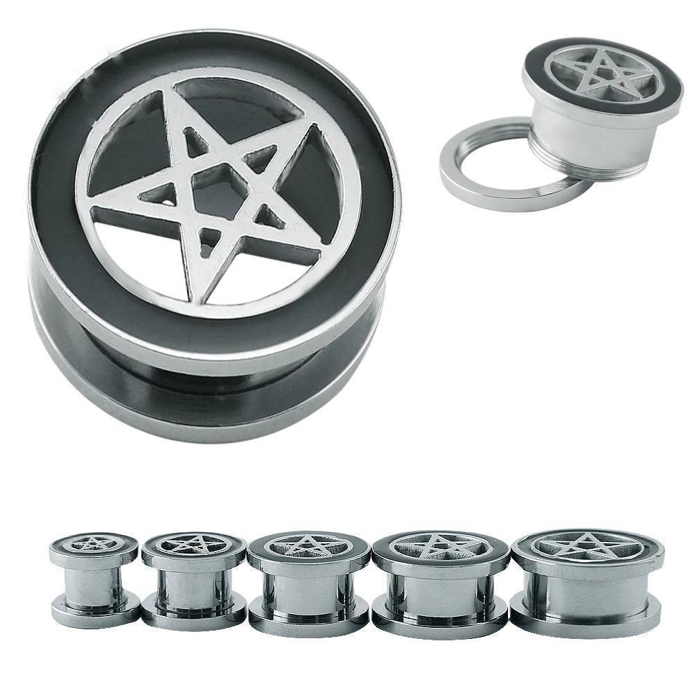 Stainless Steel Pentagram Star Ear Jewelry Body Jewelry ZS Jewellery Store