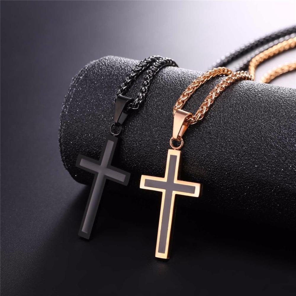 Stainless Steel Personalized Cross Necklace Pendant Necklaces Starlord Official Store