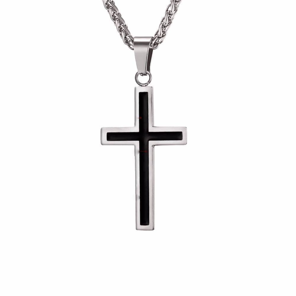 Stainless Steel Personalized Cross Necklace Pendant Necklaces Starlord Official Store