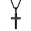 Stainless Steel Personalized Cross Necklace Pendant Necklaces Starlord Official Store Black