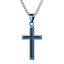Stainless Steel Personalized Cross Necklace Pendant Necklaces Starlord Official Store Blue Zinc Plated