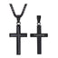 Stainless Steel Personalized Cross Necklace Pendant Necklaces Starlord Official Store Personalized black