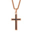 Stainless Steel Personalized Cross Necklace Pendant Necklaces Starlord Official Store Rose Gold Color