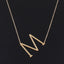 Stainless Steel Personalized Letter Necklace Pendant Necklaces SKQIR Official Store E Gold Chain