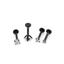 Stainless Steel Round Bar Ear Lip Piercing Jewelry Body Jewelry Alisouy Official Store 2mm Diameter Black
