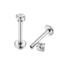 Stainless Steel Round Bar Ear Lip Piercing Jewelry Body Jewelry Alisouy Official Store